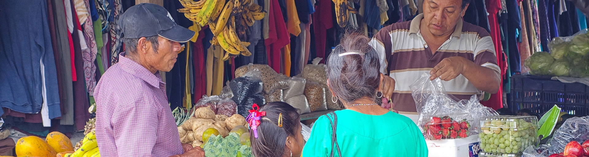 Local food market in Belize, Central America