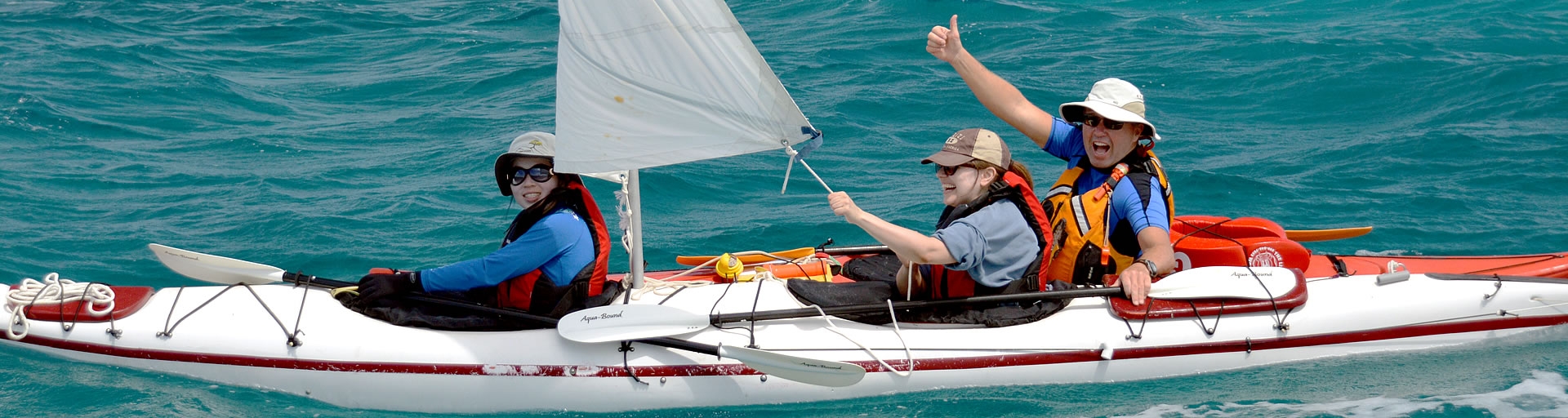 Kayak Sailing with a Single Kayak