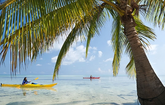 Sea Kayaking at Glover's Reef