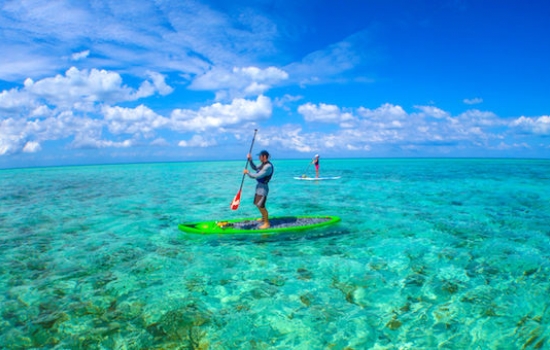 SUP on Glovers Reef