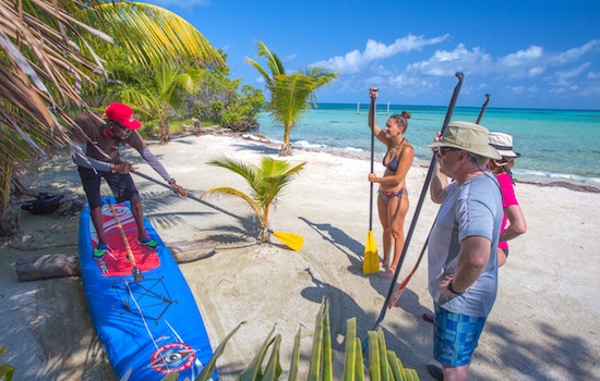 SUP on Glover's Reef