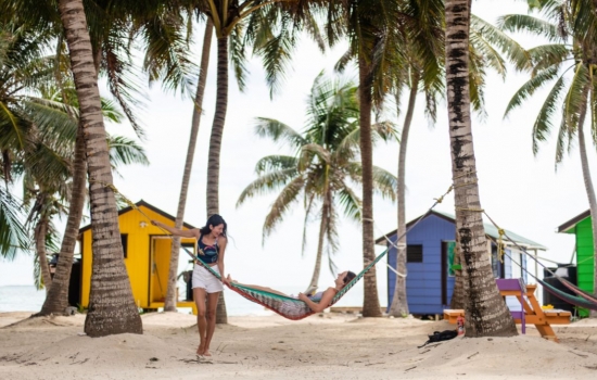 family on paradise islands