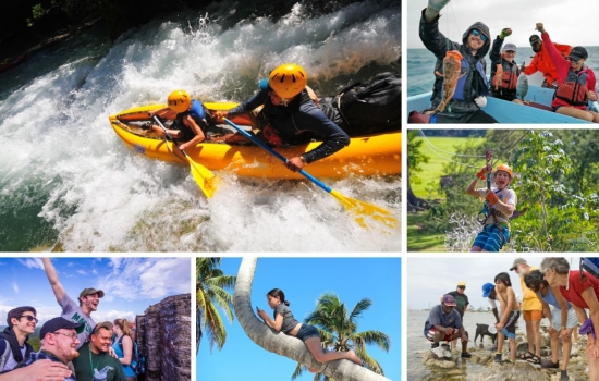 Families enjoying different adventures and trips in Belize