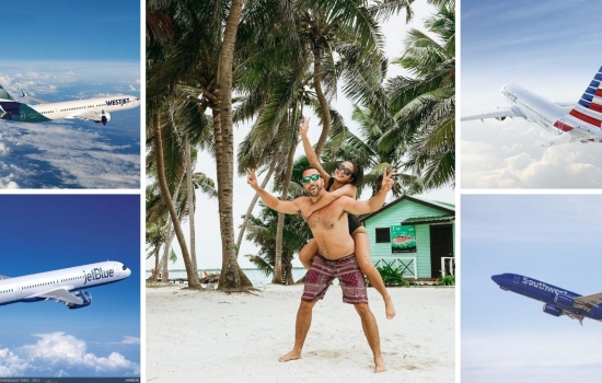 Couple enjoying paradise in Belize