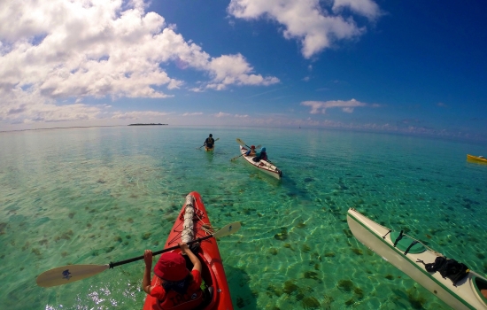 Kayaking Glover's Reef Belize