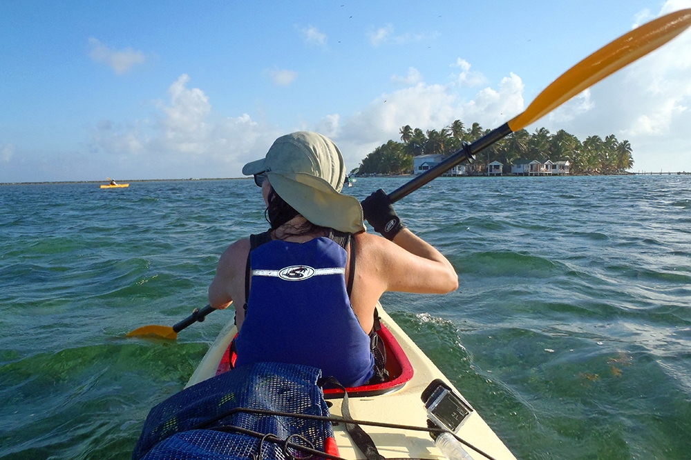 Sea Kayaking at Tobacco Caye