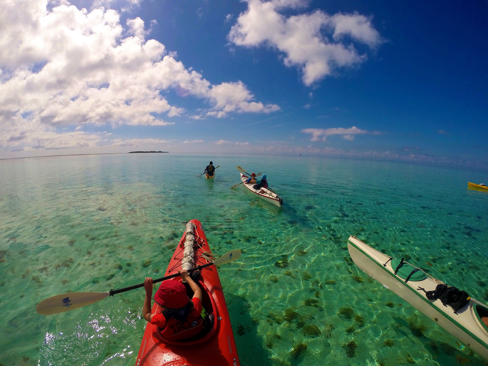 Kayaking Glover's Reef Belize