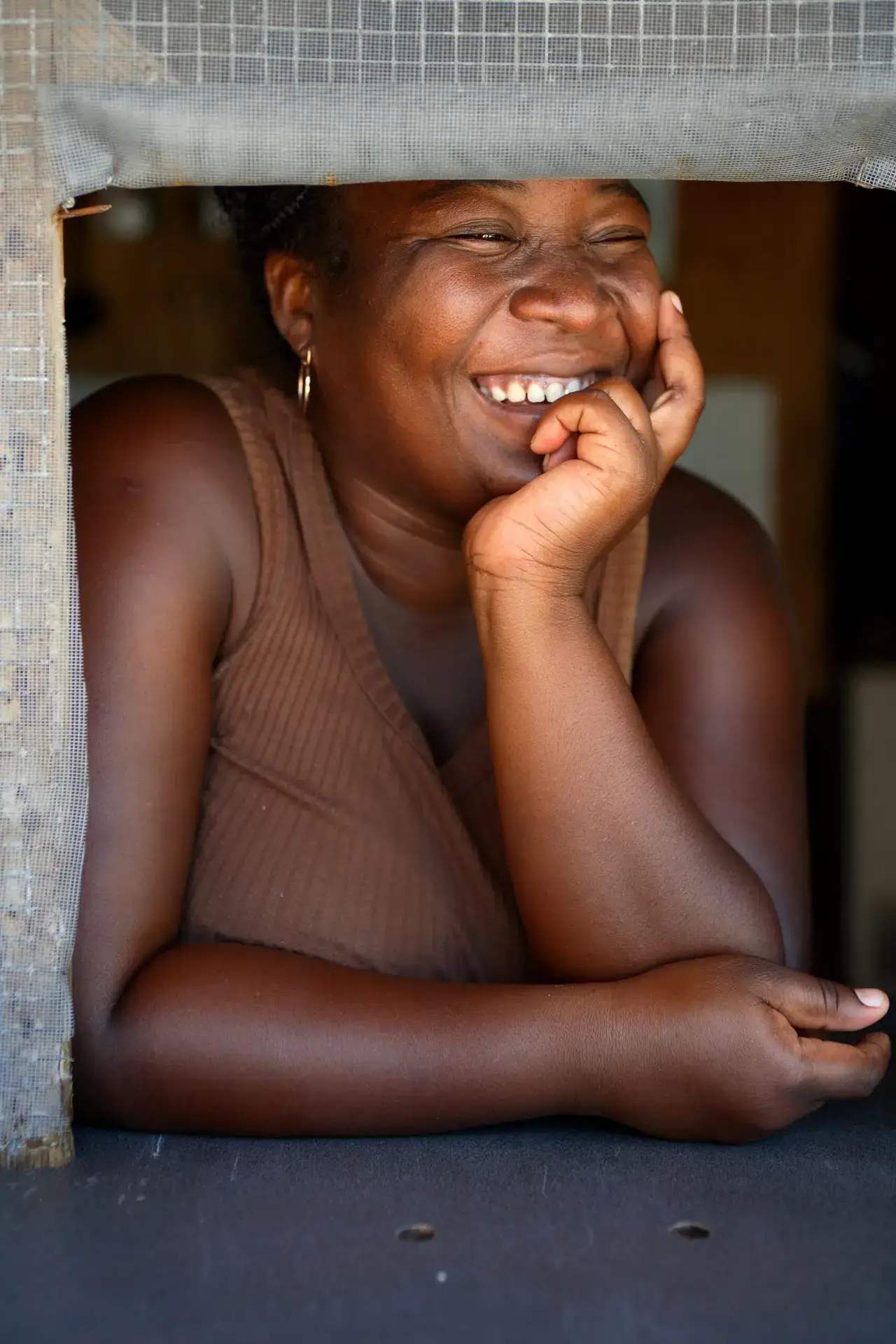 Creole woman smiling in belize
