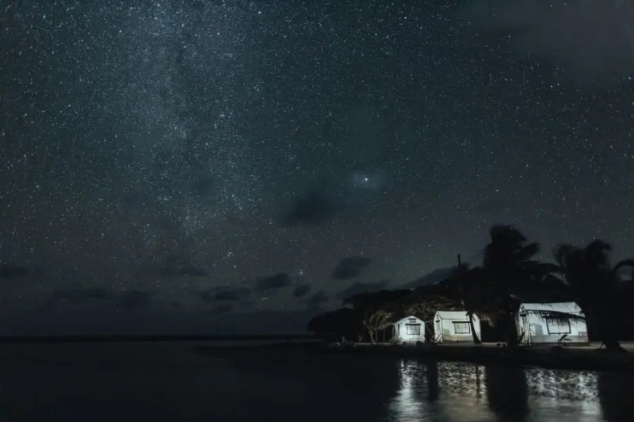 Stargazing in Belize in a private island