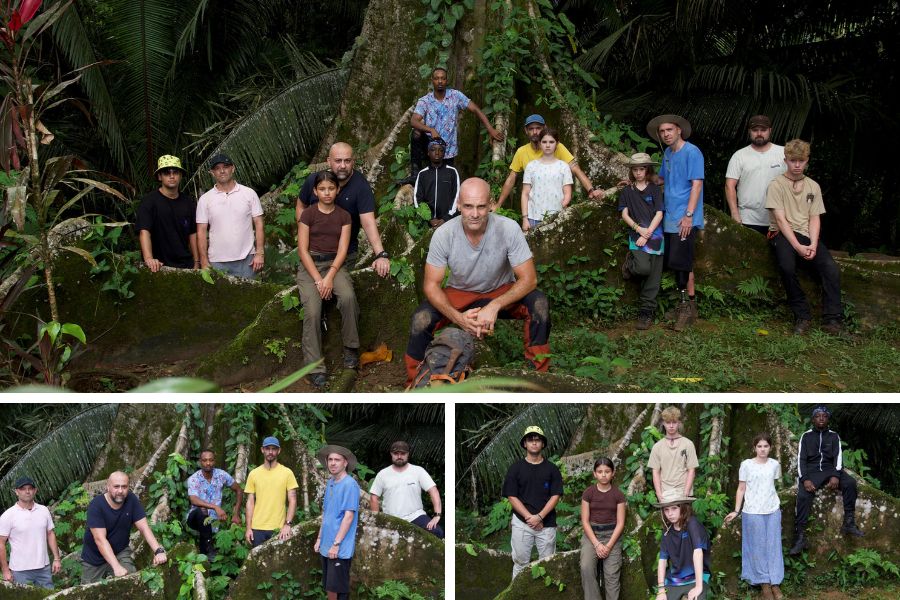 cast of Into The Jungle filmed at Bocawina