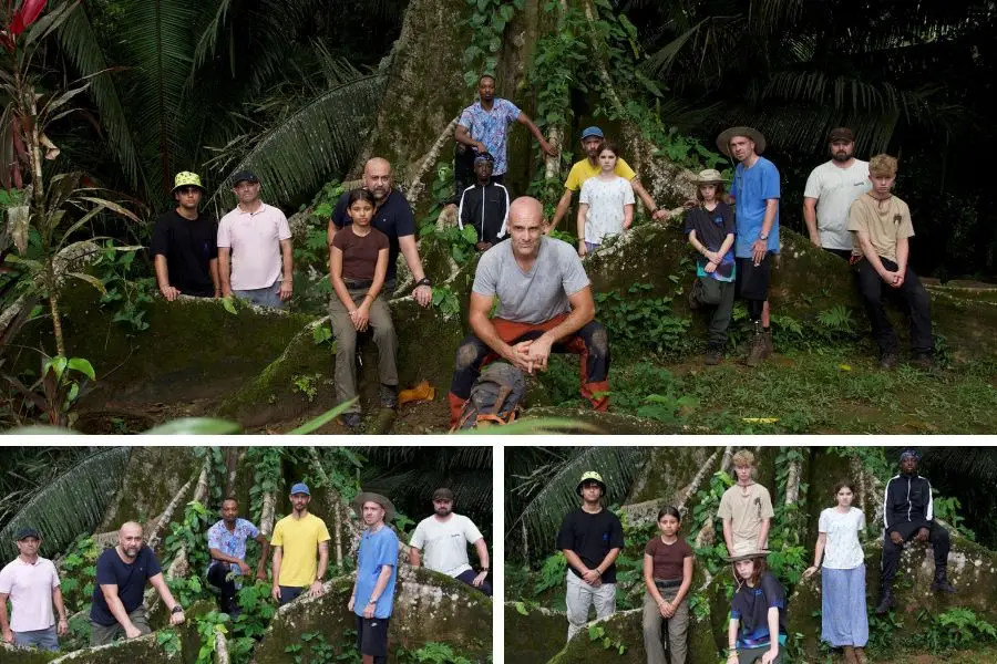 cast of Into The Jungle filmed at Bocawina