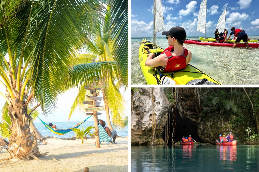 people enjoying Belize
