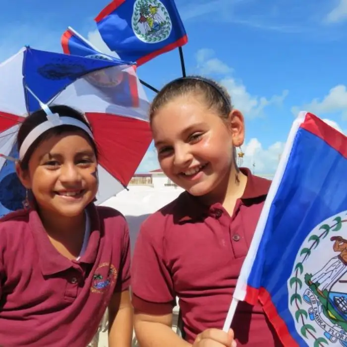 Children's Parade on St George's Caye Day
