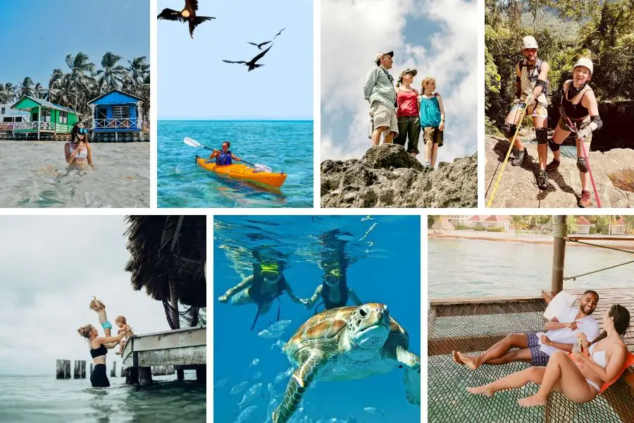 people enjoying Belize